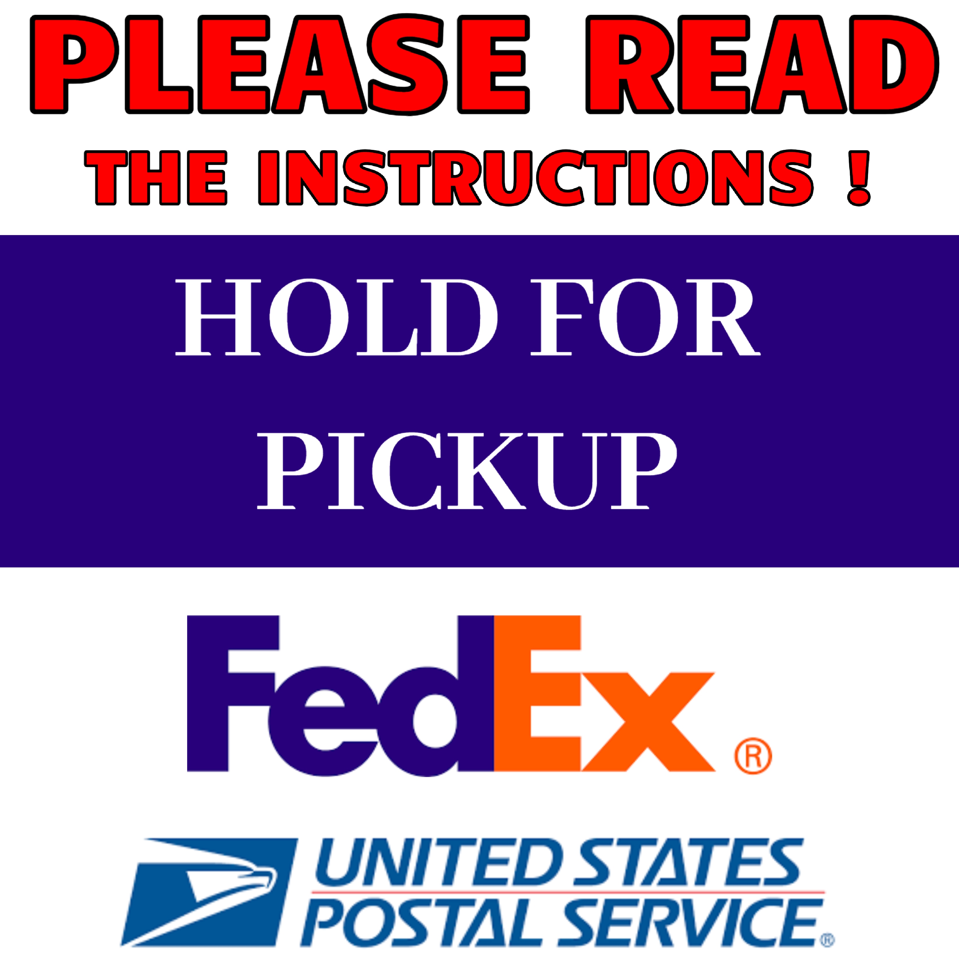 HOLD FOR PICK-UP ( READ INSTRUCTIONS) - TC INSECTS